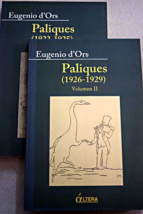 Paliques / Eugenio d Ors