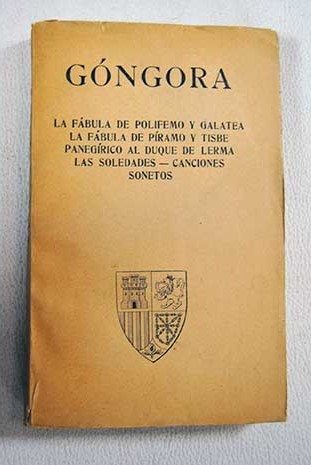 La fbula de Polifemo y Galatea / Luis de Gngora y Argote