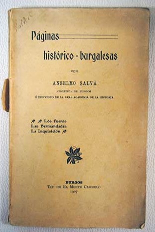 Pginas histrico burgalesas / Anselmo Salv