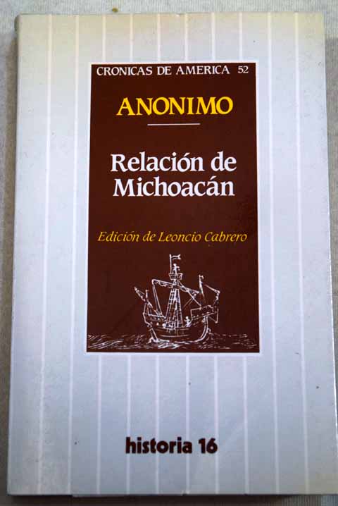 Relacin de Michoacn / Anonimo