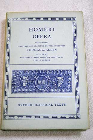 Homeri Opera / Thomas W Allen