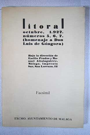 Litoral 1627 1927 Homenaje a Don Luis de Gongora