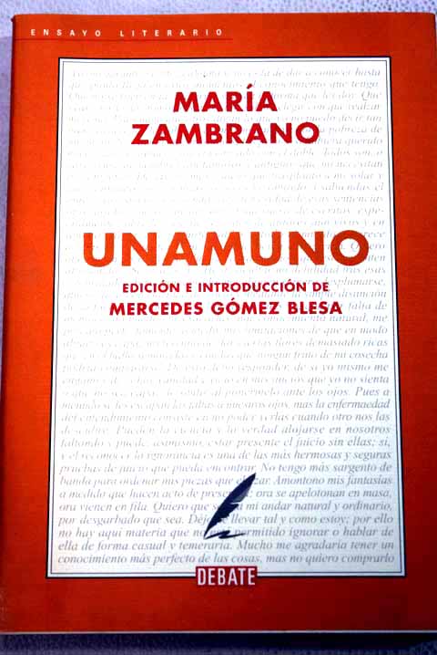 Unamuno / Mara Zambrano