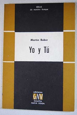 Yo y t / Martin Buber