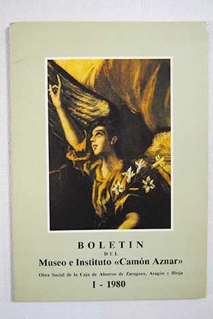 Boletn del Museo e Instituto Camn Aznar Volumen I 1980