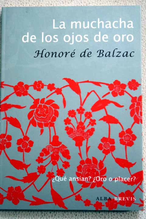 La muchacha de los ojos de oro / Honor de Balzac
