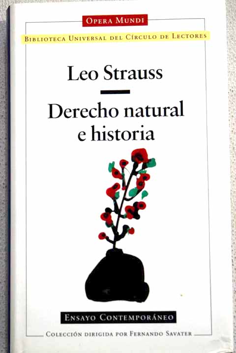 Derecho natural e historia / Leo Strauss