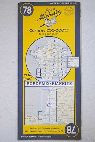 Carte Bordeaux Biarritz Nm 78