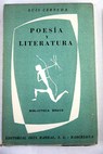 Poesa y literatura / Luis Cernuda