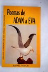 Poemas de Adn a Eva / Rafael Mayor