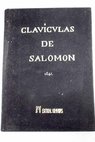 Clavículas de Salomón 1641 / Éliphas Lévi