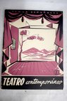 Teatro español contemporáneo / Santiago Melero