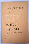 Perspectives of New Music vol 5 núm 1 Fall Winter 1966