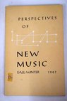 Perspectives of New Music vol 6 núm 1 Fall Winter 1967