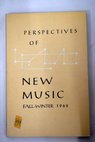 Perspectives of New Music vol 8 núm 1 Fall Winter 1969