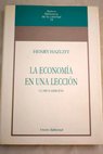 La economa es una leccin / Henry Hazlitt
