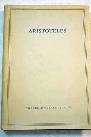 Kategorien bersetzt und erlutert von Klaus Oehler / aristteles