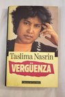 Verguenza / Taslima Nasrin