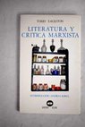 Literatura y crtica marxista / Terry Eagleton