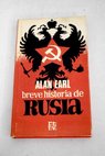 Breve historia de Rusia / Alan Earl