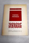Poemas morales 1976 1979 / Francisco García Marquina