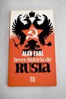 Breve história de Rusia / Alan Earl