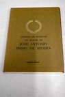 Corona de sonetos en honor de Jos Antonio Primo de Rivera
