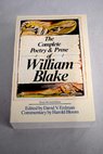 The complete poetry and prose of William Blake / Blake William Erdman David V Bloom Harold