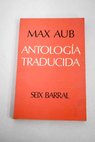 Antologa traducida / Max Aub