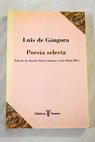 Poesa selecta / Luis de Gngora y Argote