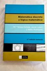 Matemática discreta y lógica matemática / Teresa Hortalá González