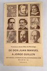 De Don Juan Manuel a Jorge Guilln estudios literarios relacionados con Murcia Vol II / Francisco Javier Dez de Revenga
