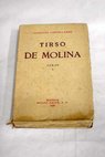 Obras Tomo I / Tirso de Molina