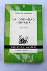 La dignidad humana / Miguel de Unamuno