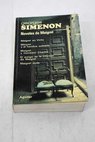 Novelas de Maigret tomo X / Georges Simenon