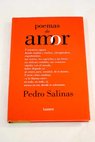 Poemas de amor / Pedro Salinas