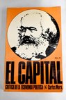 El capital crtica de la economa poltica tomo III / Karl Marx