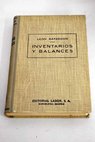 Inventarios y balances estudio jurídico y contable / Léon Batardon