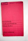 Furcht und Elend des dritten reiches / Bertolt Brecht