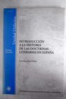 Introducción a la historia de las doctrinas literarias en España / Francisco Abad Nebot