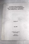 Boletn bibliogrfico de la Asociacin Hispnica de Literatura Medieval Fascculo 15 Ao 2001