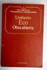 Obra abierta / Umberto Eco