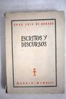 Escritos y discursos / José Luis de Arrese