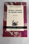 Doloras Cantares Los pequeos poemas / Ramn de Campoamor