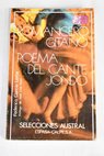 Romancero gitano Poema del cante jondo / Federico Garca Lorca
