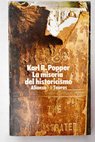 La miseria del historicismo / Karl R Popper