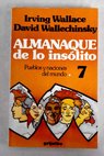 Almanaque de lo insólito tomo VII / Wallechinsky David Wallace Irving