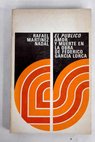 El público Amor y muerte en la obra de Federico García Lorca / Rafael Martínez Nadal