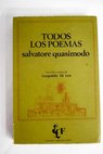 Todos los poemas / Salvatore Quasimodo