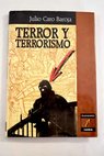 Terror y terrorismo / Julio Caro Baroja